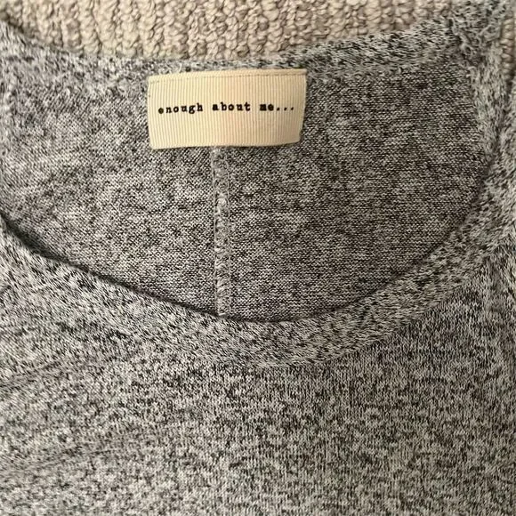 Enough about me Women's Sun & Moon Graphic Sleeveless Tank Top Gray M - Picture 4 of 4